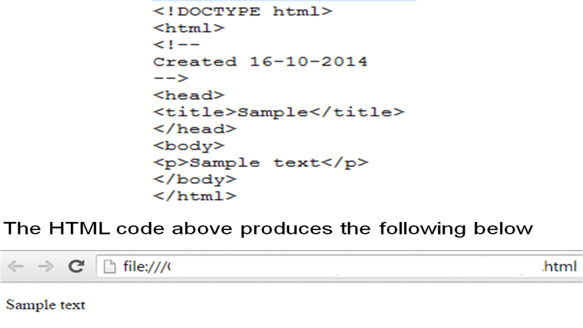 a snippet of HTML code
