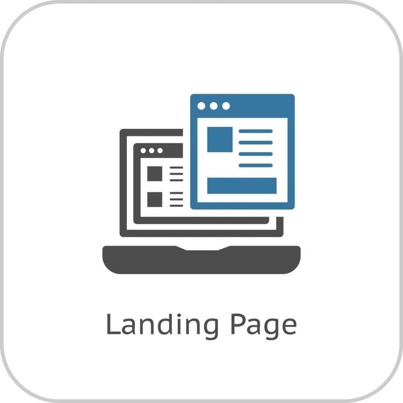 landing page representation