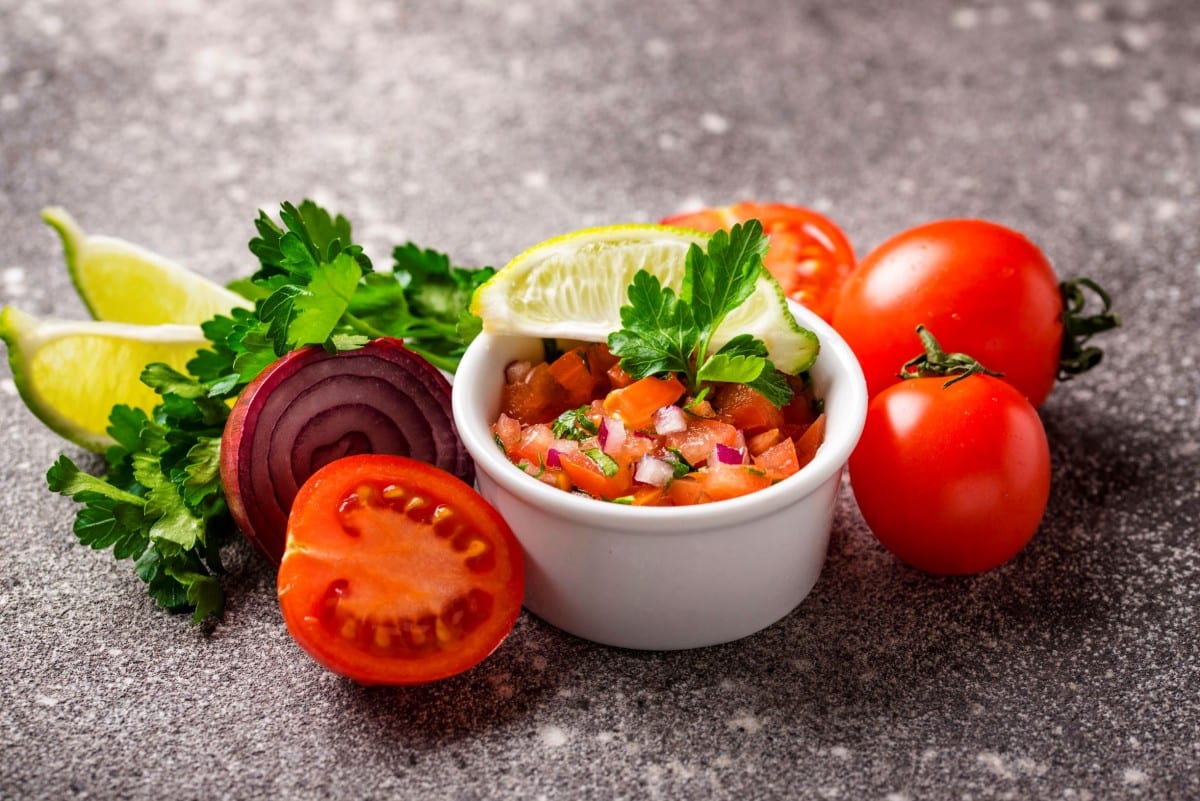 traditional Mexican tomato salsa sauce