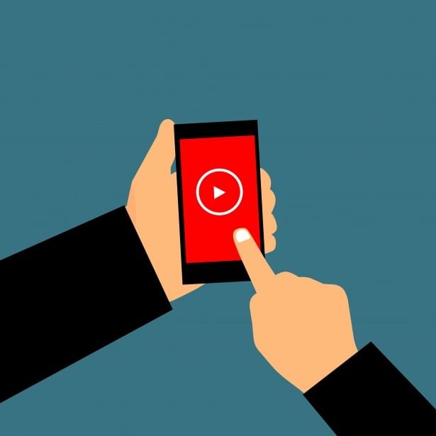 a user is playing a video on mobile